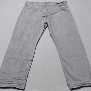 Levi's 501 Straight Jeans Gray Denim High Rise Classic Zip Fly Bootcut 46X30